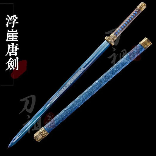 Ancient sword/Longquan Tang sword/Tang sword/cold weapon ornaments integrated sword Han Chinese sword