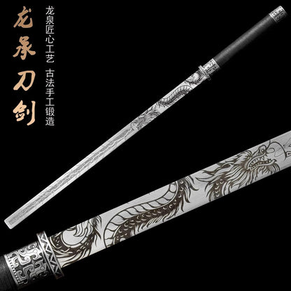 Chinese handmade sword/practical/high performance/sharp/Longquan long sword weapon