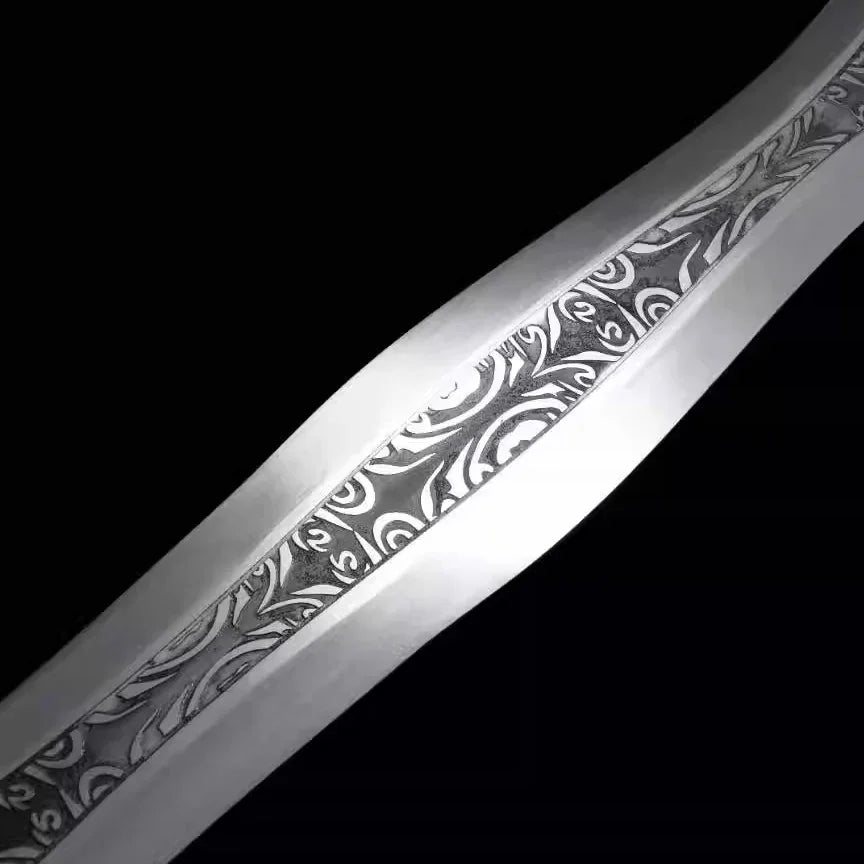 Longquan City Collection of Swords Hard Swords Golden Dragon Silver Dragon War Sword Portable One-piece Sword High Manganese Steel Cold Weapon Unsharpened