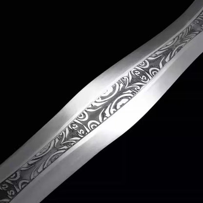 Longquan City Collection of Swords Hard Swords Golden Dragon Silver Dragon War Sword Portable One-piece Sword High Manganese Steel Cold Weapon Unsharpened