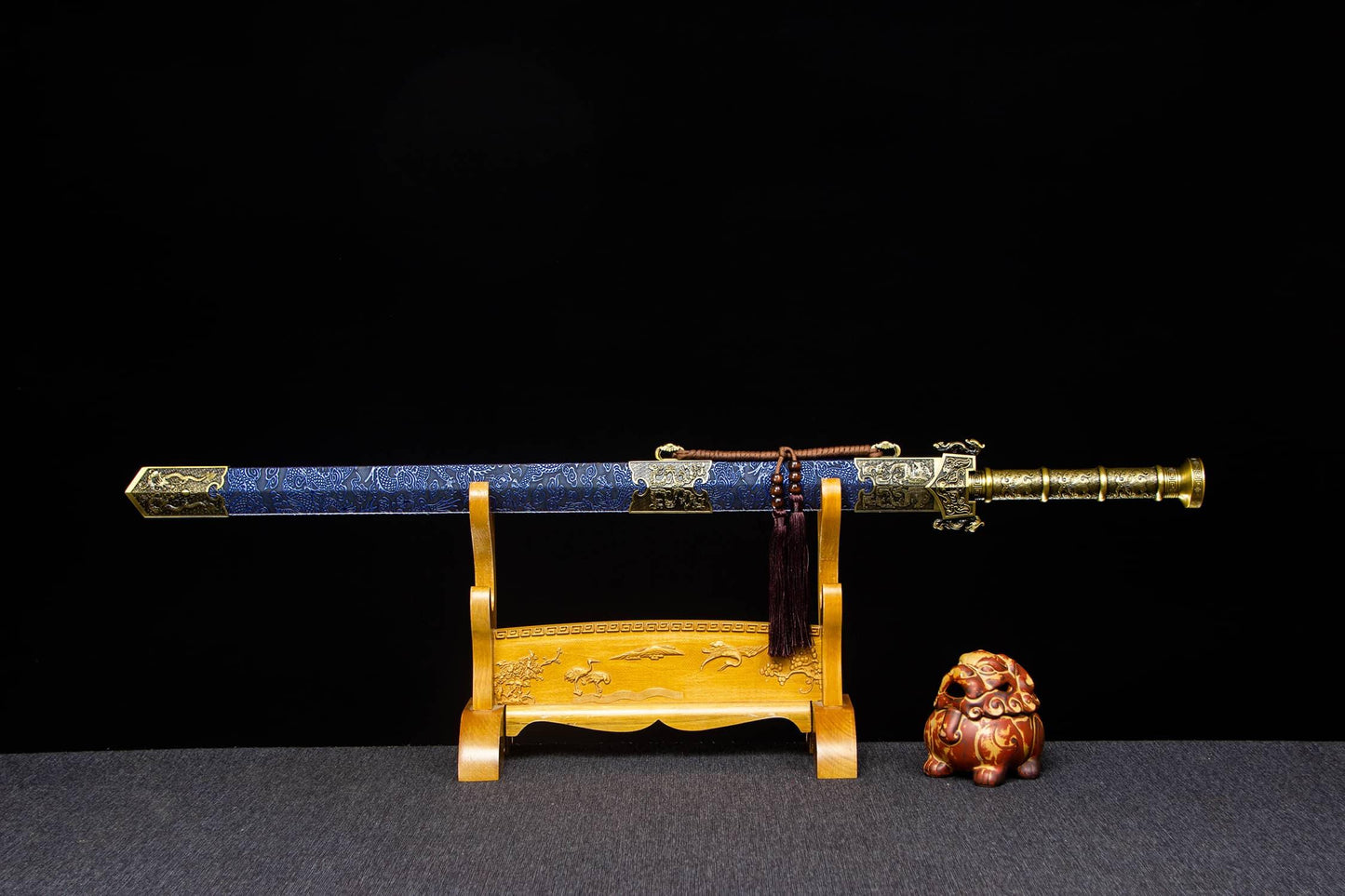 Ancient Chinese Sword/Longquan Qinghong Sword/Steel Sword Outdoor/Ancient Cold Weapon Sword