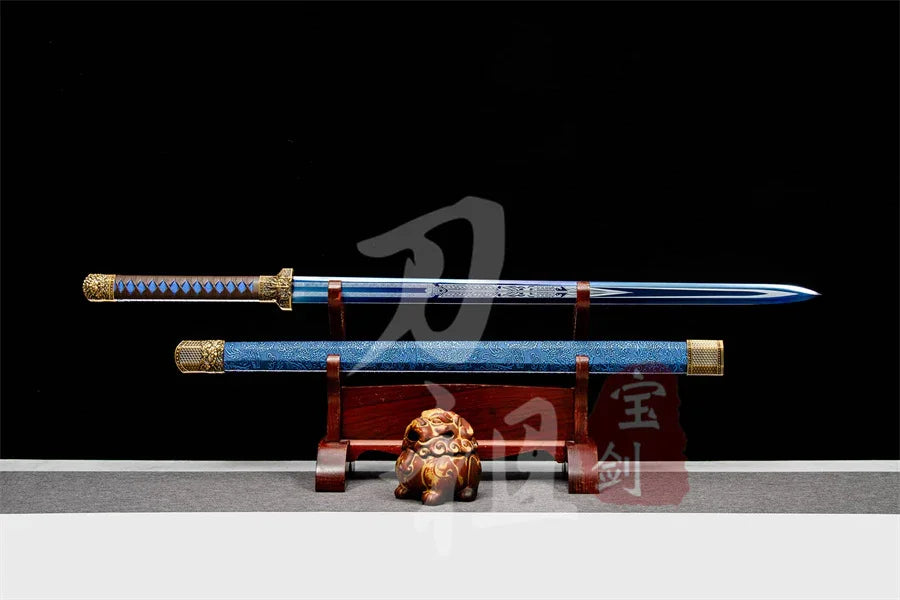 Ancient sword/Longquan Tang sword/Tang sword/cold weapon ornaments integrated sword Han Chinese sword