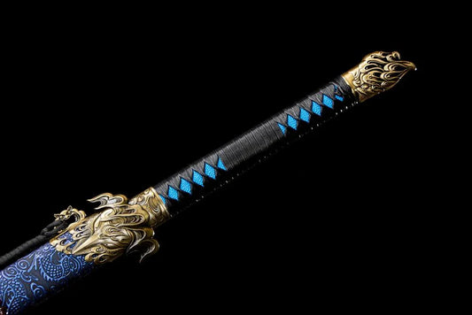 Chinese handmade sword/practical sword/sword/embroidered spring sword/straight sword/cold weapon