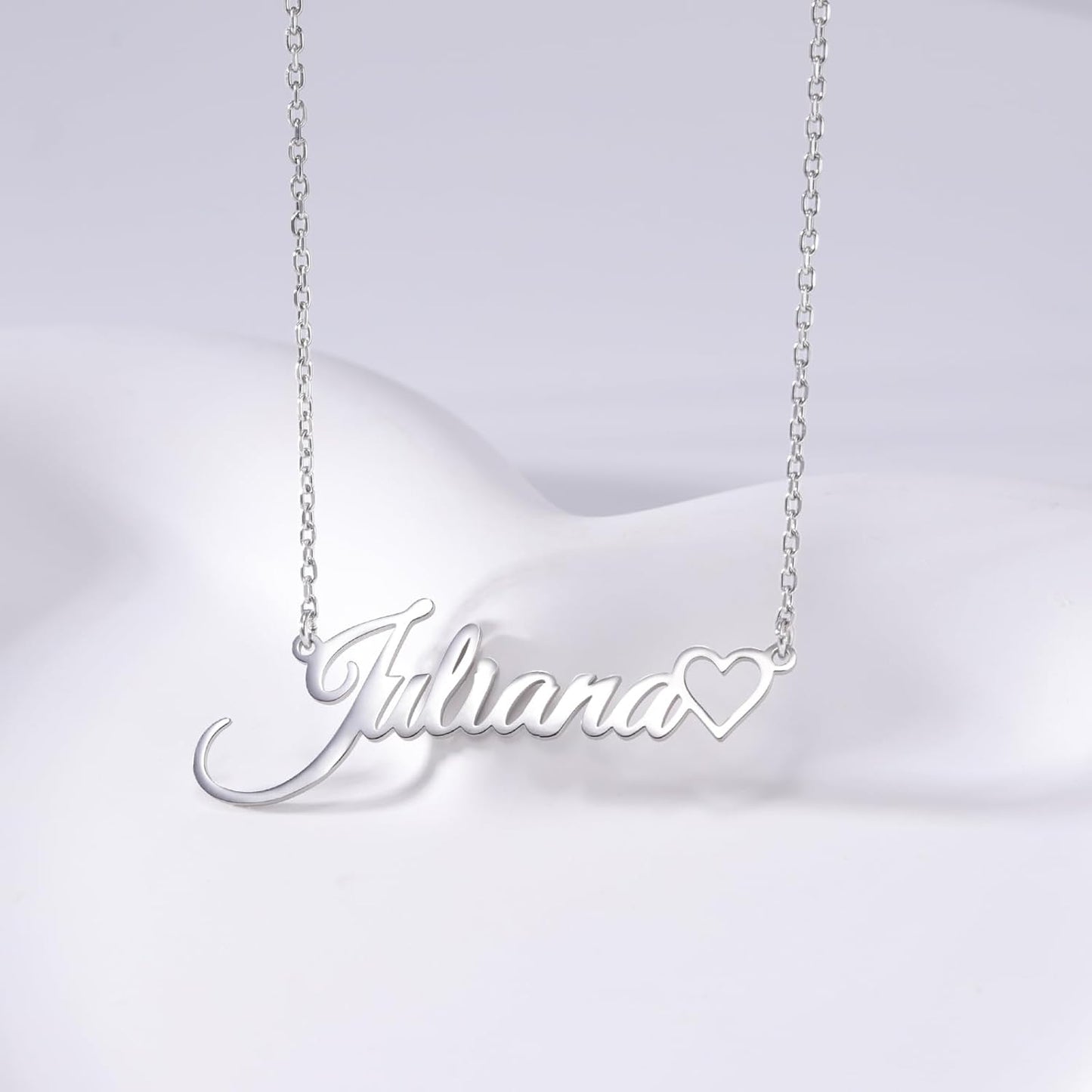 TinyName Custom Name Necklace Personalized 18K Gold Plated Nameplate Customized Jewelry Gift for Women