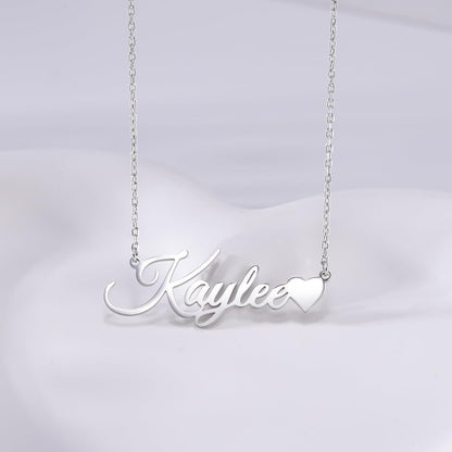 TinyName Custom Name Necklace Personalized 18K Gold Plated Nameplate Customized Jewelry Gift for Women