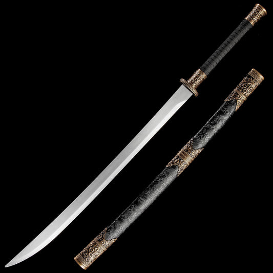 Chinese Heritage Longquan / High Manganese Steel House Guardian / Decorative Swords / Waist Knife / Film Embroidered Spring Knife / Unsharpened Sword