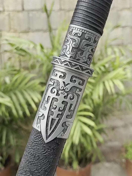 Chinese handmade sword/practical/high performance/sharp/Longquan long sword weapon